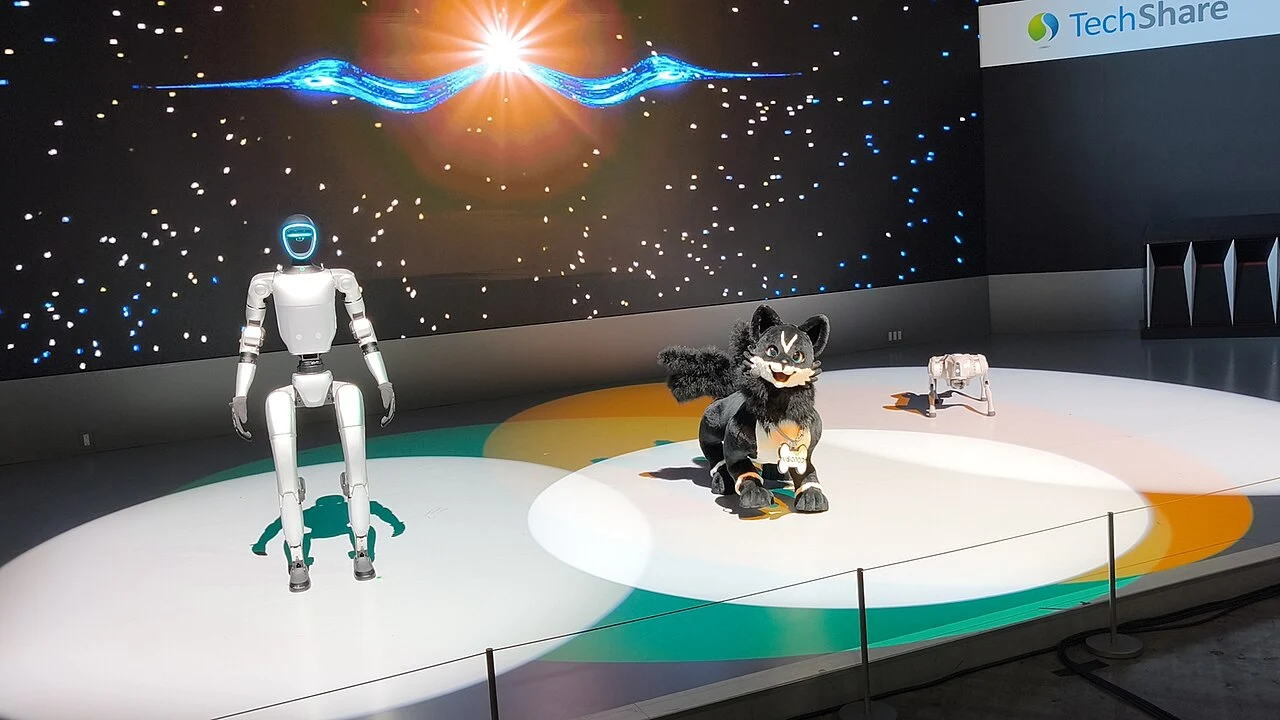 Humanoid and quadruped robots at the Japan Mobility Show 2025