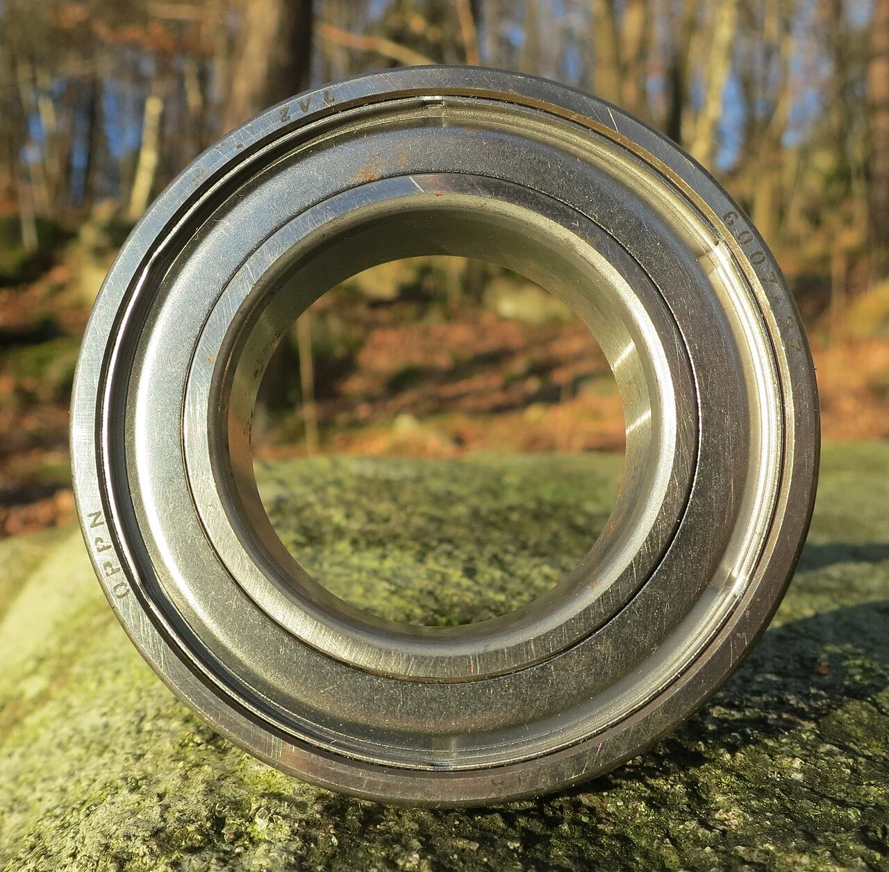A shielded ZVL deep groove ball bearing